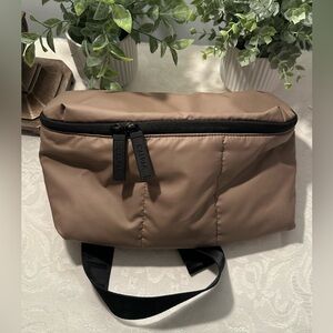 Calpak Luka Puffer Crossbody 2-way Belt Bag in Chocolate